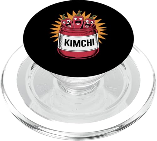 Paprika-Chili Würziges koreanisches Essen Kimchi PopSockets PopGrip für MagSafe von Hot Chilli & Spicy Food Designs