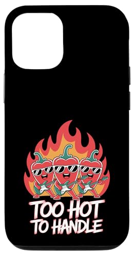 Red Pepper Chili Gitarre Spicy Food Lover Hülle für iPhone 12/12 Pro von Hot Chilli & Spicy Food Designs