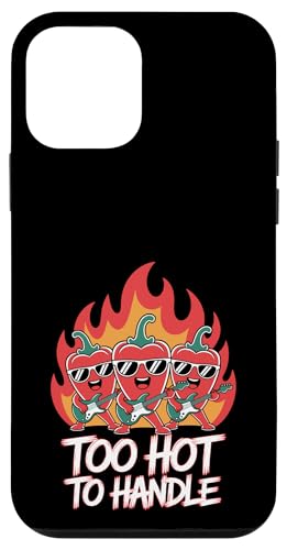 Red Pepper Chili Gitarre Spicy Food Lover Hülle für iPhone 12 mini von Hot Chilli & Spicy Food Designs