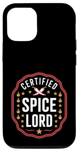 Red Pepper Chili Spice Lord Spicy Food Lover Hülle für iPhone 12/12 Pro von Hot Chilli & Spicy Food Designs