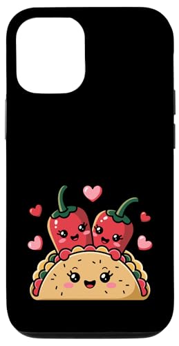Süßer roter Pfeffer Chili würziges mexikanisches Essen Taco-Liebhaber Hülle für iPhone 12/12 Pro von Hot Chilli & Spicy Food Designs