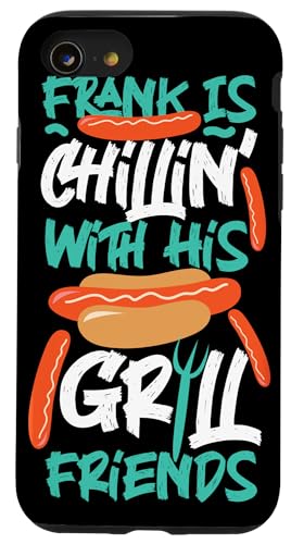 Frank With His Grill Friends Hot Dogs Design für Griller Hülle für iPhone SE (2020) / 7 / 8 von Hot Dogs Design Ideas For Hotdog Fan