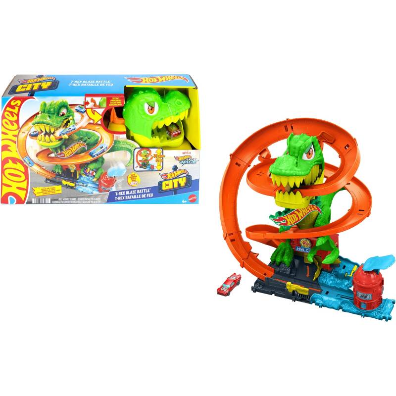 Hot Wheels City T-Rex-Schlacht, Rennbahn von Hot Wheels