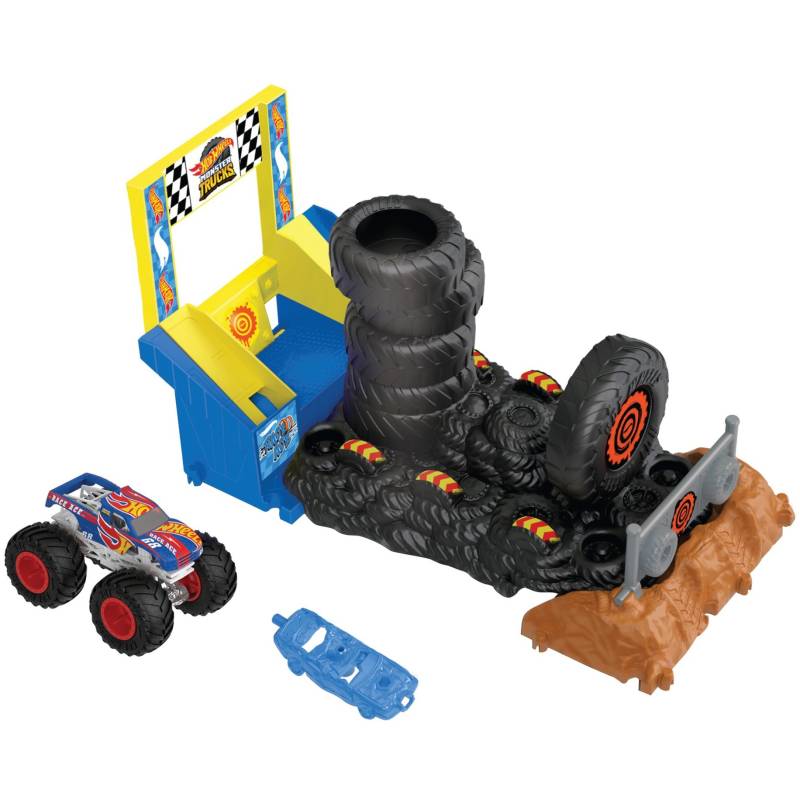 Monster Trucks Arena World: Entry Challenge - Race Ace''s Tire Smash Race, Rennbahn von Hot Wheels