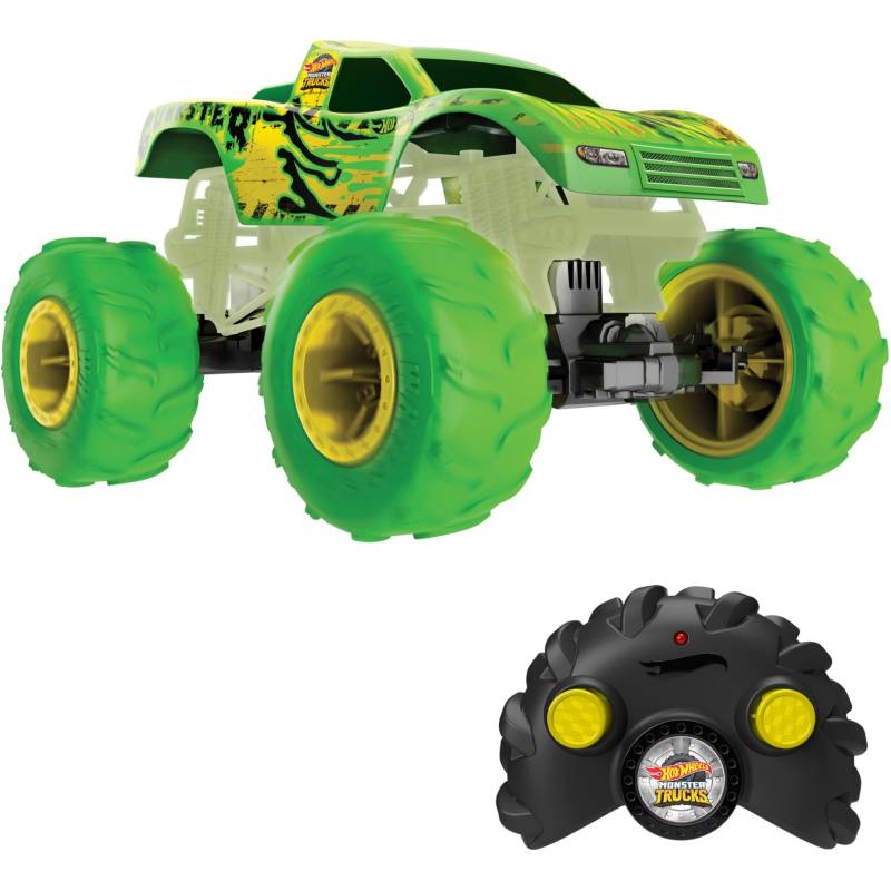 Monster Trucks Gunkster im Maßstab 1:15 batteriebetriebener RC-Truck von Hot Wheels