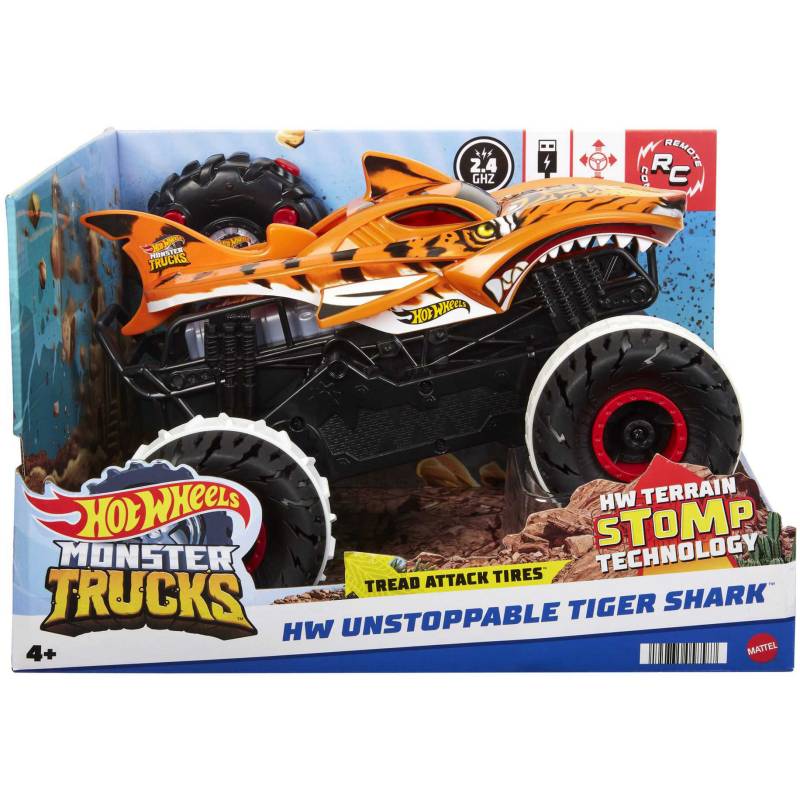 Monster Trucks unaufhaltsamer Tiger Shark ferngesteuertes Fahrzeug, RC von Hot Wheels