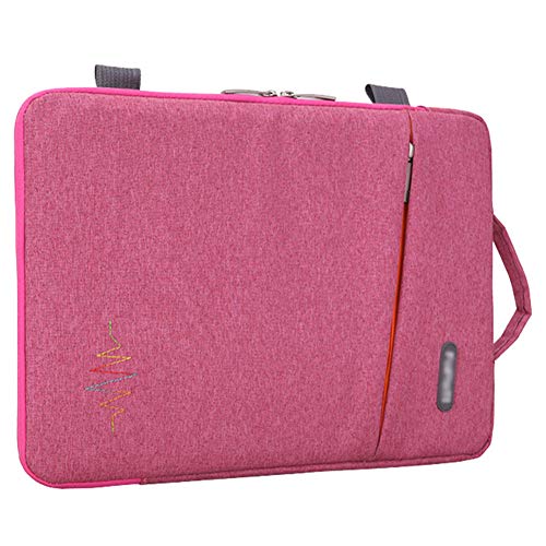 13 Zoll Laptop Hülle Tasche - wasserdichte Damen Tagesrucksack mit Griff für Laptop,Rosa,13 Zoll von HotYou