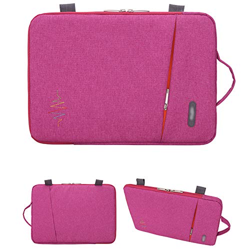 13 Zoll Laptop Hülle Tasche - wasserdichte Damen Tagesrucksack mit Griff für Laptop,Rot,13 Zoll von HotYou