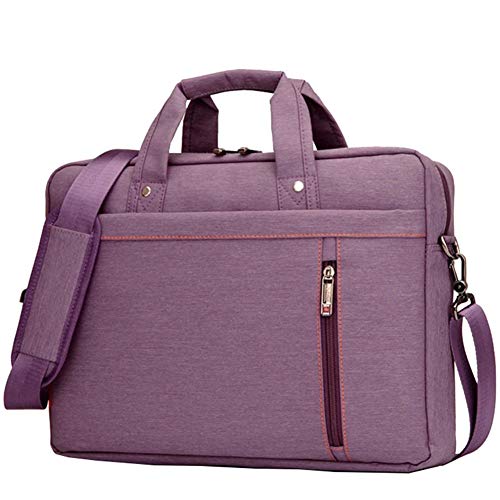 Handtasche aus Nylon, Dokumententententasche, Handtasche, Tasche für Laptop 13 Zoll, Version 1, Violett von HotYou