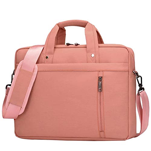 Handtasche aus Nylon, Tasche für Dokumente, Handtücher, Tasche für Laptop 17 Zoll, Version 1, Rosa von HotYou