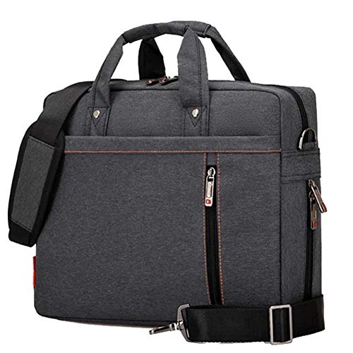 Handtasche aus Nylon für Dokumente, Handtücher, Tasche für Laptop 35,6 cm (14 Zoll), Version 3, Schwarz von HotYou