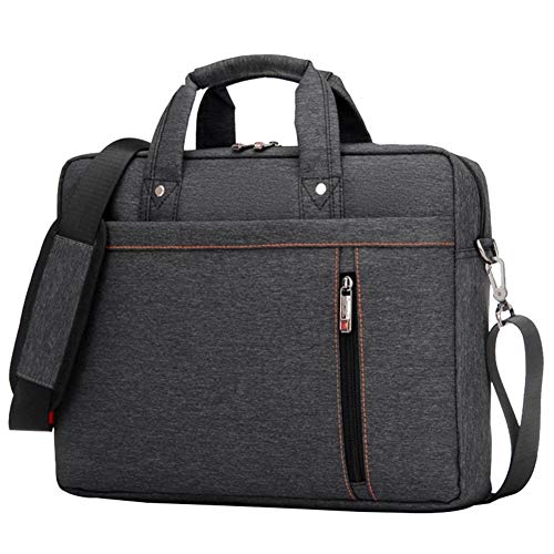 Handtasche aus Nylon für Dokumente, Handtücher, Tasche für Laptop 38,1 cm (15 Zoll), Version 2, Schwarz von HotYou