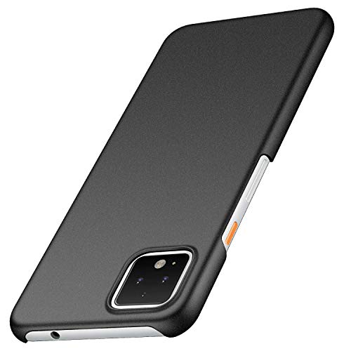 Hotbon Hülle kompatibel mit Google Pixel 4 XL,Ultra Dünn Schlank Matt Handyhülle Stoßfest Anti-Fingerabdruck Hardcase Bumper Cover Schale Schutzhülle Google Pixel 4 XL,PC Plastik Harte Case,Schwarz von Hotbon