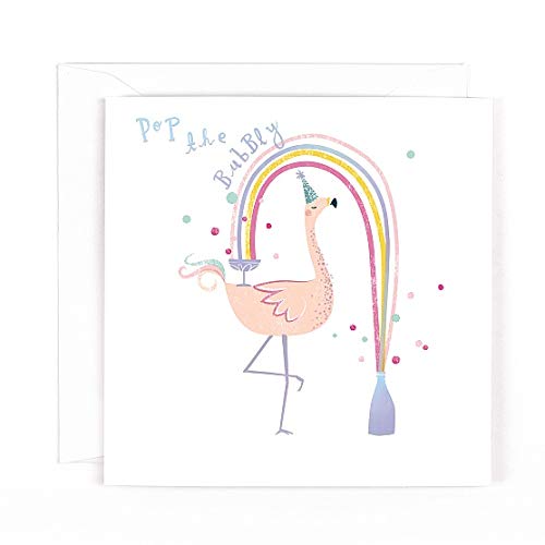 Hotchpotch Flamingo Pop The Bubbly Rainbow Grußkarte Hotchpotch Flamingo Pop The Bubbly Rainbow Grußkarte von Hotchpotch