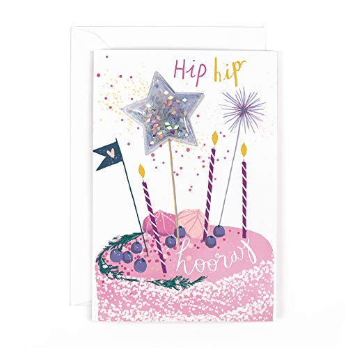 Hotchpotch Geburtstagskuchen-Karte mit Glitzerball von Hotchpotch