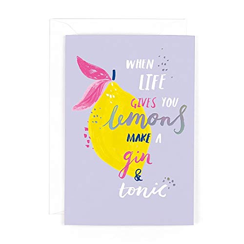 Hotchpotch Grußkarte "When Life Gives You Lemons Make a Gin Tonic" Hotchpotch Grußkarte "When Life Gives You Lemons Make a Gin Tonic" von Hotchpotch