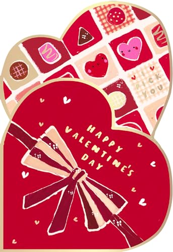 Hotchpotch Valentinstagskarte in Herzform mit Goldfolie und Neon-Tinte, süßes Pie-Design, London, Größe 10,2 x 15,2 cm Hotchpotch Valentinstagskarte in Herzform mit Goldfolie und Neon-Tinte, süßes Pie-Design, London, Größe 10,2 x 15,2 cm von Hotchpotch