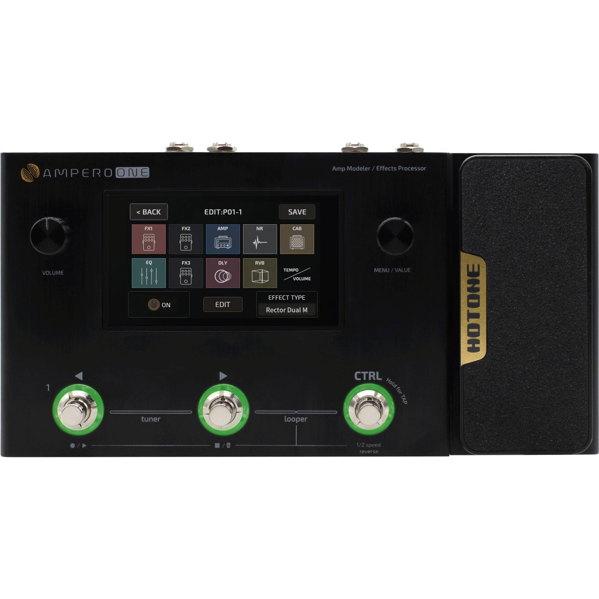 Hotone MP-80 Ampero One Multi-Effects Pedal Hotone MP-80 Ampero One Multi-Effects Pedal von Hotone