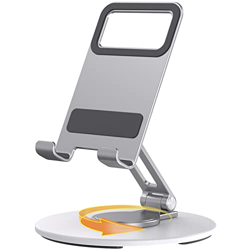 360°Drehbarer Telefonhalter für den Schreibtisch, Aluminiumlegierung Desktop Handy Ständer, Kompatibel mit iPhone 14/14 Plus/14 Pro/14 Pro Max/13 Pro/13 Mini/13 Pro Max und anderen Smartphones 360°Drehbarer Telefonhalter für den Schreibtisch, Aluminiumlegierung Desktop Handy Ständer, Kompatibel mit iPhone 14/14 Plus/14 Pro/14 Pro Max/13 Pro/13 Mini/13 Pro Max und anderen Smartphones von HouDeOS