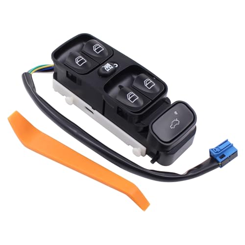 HouYeen Elektrischer Fensterheberschalter für Mercedes C-Klasse W203 S203C180 C200 C220 Linker Fensterheber-Konsole Entriegelung Motorhaube Druckknopf HouYeen Elektrischer Fensterheberschalter für Mercedes C-Klasse W203 S203C180 C200 C220 Linker Fensterheber-Konsole Entriegelung Motorhaube Druckknopf von HouYeen
