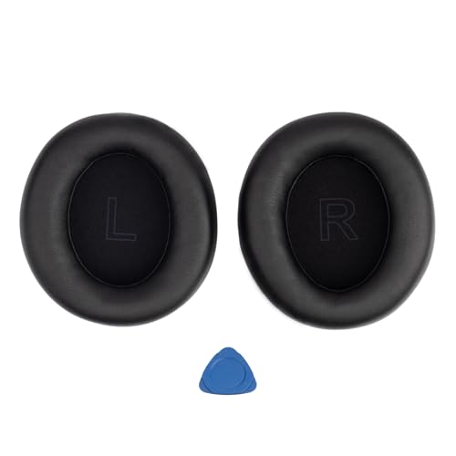 Ersatz-Ohrpolster für Anker Soundcore Life Q30/Q35 BT Kopfhörer, Ohrpolster mit weichem Memory-Schaum und Proteinleder, Kopfhörer Pads Ersatz mit hochdichter Geräuschisolierung(Schwarz) von Houjunor