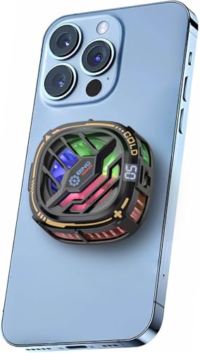 Handy-Kühler, magnetischer Kühlventilator, tragbarer leichter Handy-Kühlventilator, mit Halbleiter-Kühlchip, RGB-Telefonheizkörper, geeignet für alle Smartphones Handy-Kühler, magnetischer Kühlventilator, tragbarer leichter Handy-Kühlventilator, mit Halbleiter-Kühlchip, RGB-Telefonheizkörper, geeignet für alle Smartphones von Hounisoo