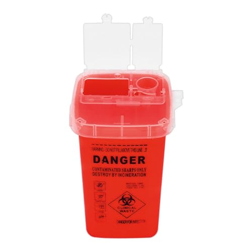 Sharps Bin Plastik Rasierer Entsorgungskoffer Tattoo Piercing Nadeln Abfallbox Behälter Yellowbin von Houolsator