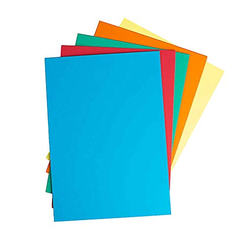 House of Card & Paper Karton, A5, 220 g/m² Assorted Bright Colours (Pack of 25 Sheets) von House of Card & Paper