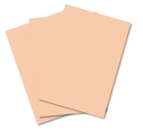 House of Card & Paper Tonpapier, A4, 80 g/m², farbig Peach (Pack of 50 Sheets) von House of Card & Paper