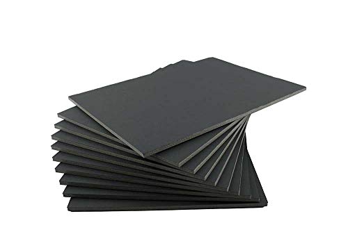 House of Karte und Papier schwarz Schaumstoff Board, Größe A2 420 mm x 594 mm x 5 mm dick, 10 Blätter mit Schaumstoff Board Pro Pack von House of Card & Paper