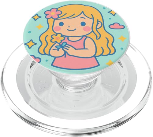 Jungfrau süßes Kawaii Sternzeichen PopSockets PopGrip für MagSafe Jungfrau süßes Kawaii Sternzeichen PopSockets PopGrip für MagSafe von House of Celestial Signs