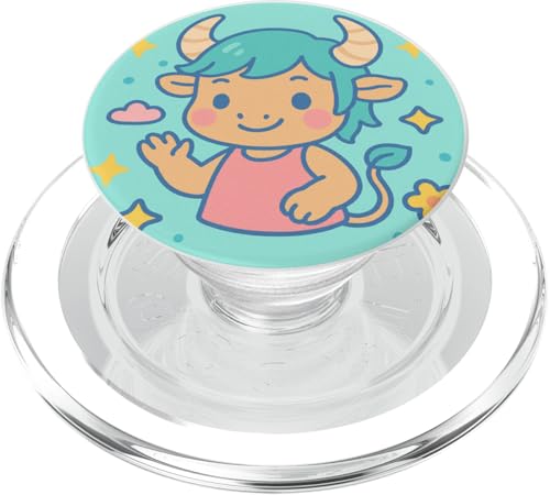 Niedliches Kawaii-Sternzeichen Stier PopSockets PopGrip für MagSafe Niedliches Kawaii-Sternzeichen Stier PopSockets PopGrip für MagSafe von House of Celestial Signs