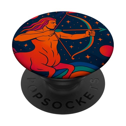 Schütze im psychedelischen Tierkreis-Kosmos PopSockets Klebender PopGrip Schütze im psychedelischen Tierkreis-Kosmos PopSockets Klebender PopGrip von House of Celestial Signs