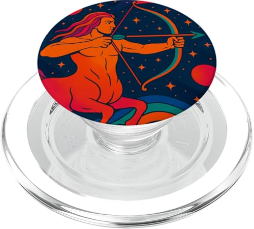 Schütze im psychedelischen Tierkreis-Kosmos PopSockets PopGrip für MagSafe Schütze im psychedelischen Tierkreis-Kosmos PopSockets PopGrip für MagSafe von House of Celestial Signs