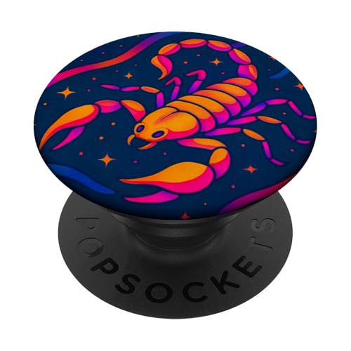 Skorpion im psychedelischen Tierkreis-Kosmos PopSockets Klebender PopGrip Skorpion im psychedelischen Tierkreis-Kosmos PopSockets Klebender PopGrip von House of Celestial Signs