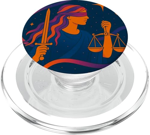 Waage im psychedelischen Tierkreis-Kosmos PopSockets PopGrip für MagSafe Waage im psychedelischen Tierkreis-Kosmos PopSockets PopGrip für MagSafe von House of Celestial Signs