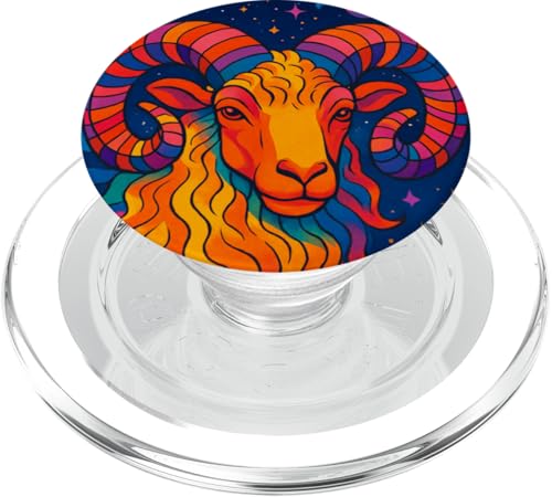 Widder im psychedelischen Tierkreis-Kosmos PopSockets PopGrip für MagSafe Widder im psychedelischen Tierkreis-Kosmos PopSockets PopGrip für MagSafe von House of Celestial Signs