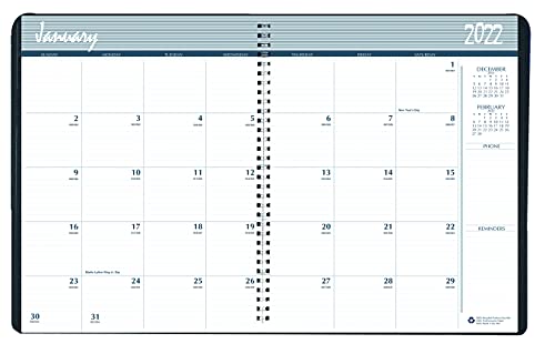 House of Doolittle Monatskalender für 2022, inkl. Ausgabenprotokoll und Memo-Seiten, 17 x 22 cm, Dezember – Januar (HOD26802-22) von House of Doolittle