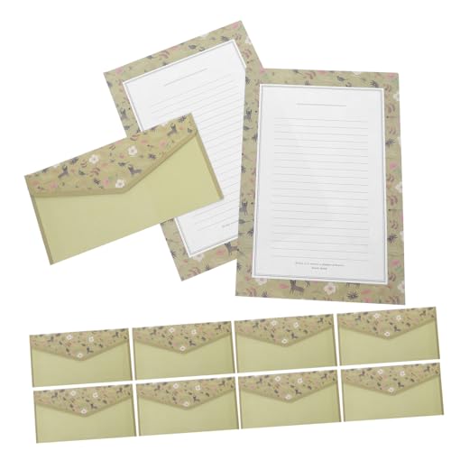 Housoutil 1 Satz Briefpapier Umschlag Set Schreibwaren briefumschläge liniertes Briefpapier mit Umschlägen süßes briefpapier süßes stationäres Housoutil 1 Satz Briefpapier Umschlag Set Schreibwaren briefumschläge liniertes Briefpapier mit Umschlägen süßes briefpapier süßes stationäres von Housoutil