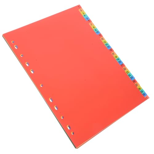 Housoutil 1 Satz Buchmarkierungen Papierteiler Notizblock-Tabs Bindelaschen Notizblock-Indexteiler farbige Seitenmarkierungen Kunststofffarbene Trennwände Loseblatt-Marker pp von Housoutil