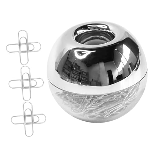 Housoutil 1 Satz Büroklammer Schreibwaren scheckheft unterlagen office supplies statische files Clip falten dokumentieren kleine Papierklammer Dekorative Papierklammern Eisen Silver von Housoutil