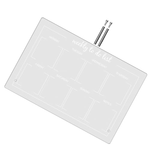 Housoutil 1 Satz Notiztafel klein Trockenlöschtafel für trocken abwischbare Tafel mit Ständer trocken löschen schreibtafel buchstabentafel Schreibtisch Whiteboard Tafel für Memo Acryl von Housoutil