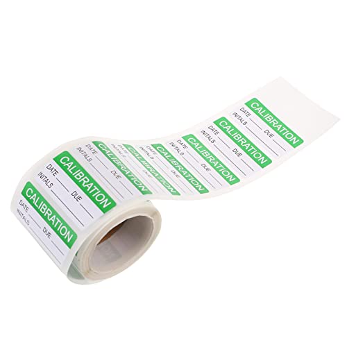 Housoutil 1 Selbstklebende Etiketten erfindungen pallet serviertabletts palet sticker heft es an Kalibrierungsaufkleber klein Wartungsaufkleber Vinyl Kalibrierungsetikett QC-Etiketten Green von Housoutil