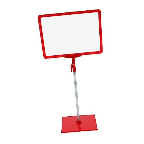 Housoutil 1 Stück A4 Displayständer Namensschild Poster Displayständer Schilderhalterung Posterständerhalter Schilderständer LED Poster Displayhalter Verstellbarer Posterrahmen von Housoutil