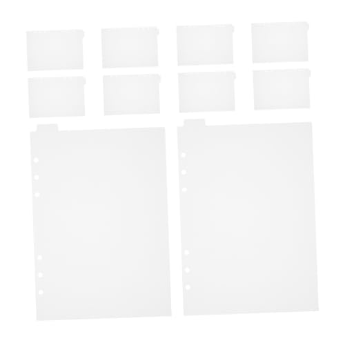 Housoutil 10 Blatt Notizbuch Trennwand Trennblätter Ordner Buchregister Organizer Transparente Notizbücher Klassifizierungsregister Seitenmarkierungen Notizblock Marker Notizblock von Housoutil