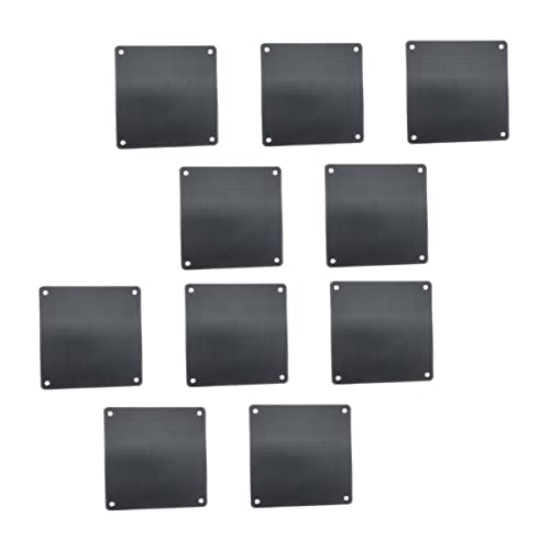 Housoutil 10 STK Lüfter-Staubfilter Computerlüftergitter Lüfternetz Computer-Fan PVC Black von Housoutil