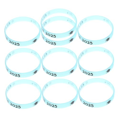 Housoutil 10 Stück 2025 Abschlussarmband Kindergarten -Abschlussfeier Gefälligkeiten Klasse von 2025 Klassenarmbänder Partygeschenke Abschluss Graduationsparty Gefälligkeiten Memo-Armband von Housoutil