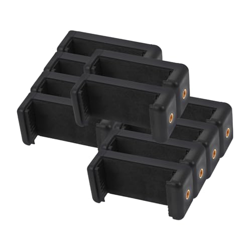 Housoutil 10 Stück Mobiltelefonclipzubehör Telefonklemme für Stativ Reisetelefonstativ Handy stativ ständer Stativ-Telefonhalter Telefonstativadapter Abs Black von Housoutil