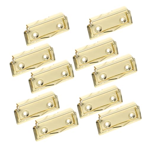 Housoutil 10 Stück Ordnerzubehör Büroklammern Schreibtafelklammern aus Metall Clip für Bretter Clips für Schul-Klemmbretter Klemmbretter für Zwischenablagen Aluminiumlegierung Golden Housoutil 10 Stück Ordnerzubehör Büroklammern Schreibtafelklammern aus Metall Clip für Bretter Clips für Schul-Klemmbretter Klemmbretter für Zwischenablagen Aluminiumlegierung Golden von Housoutil