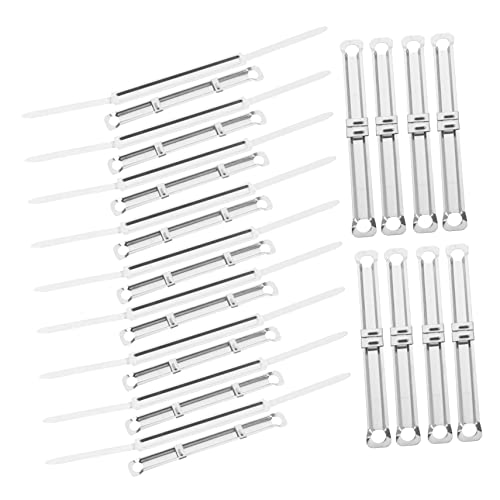 Housoutil 100 Stück Bindemittel Bindeklammern Clip Planer Ordner Binder Befestigungselemente große Bindeklammer Heftklammer Papiermechanismus Papierbindeklammer Planer Binder Metall Silver von Housoutil